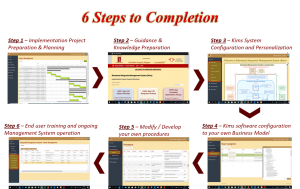6 Steps to completion